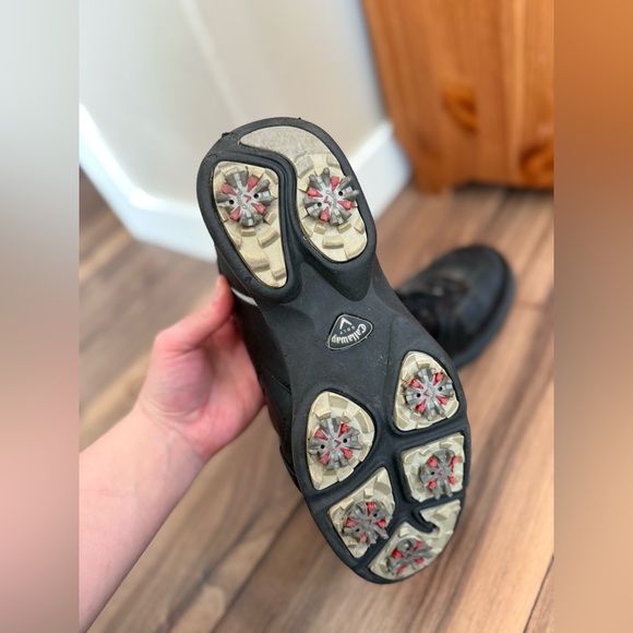 Callaway Men's Black and Gray Athletic Golf Shoes - Picture 2 of 4